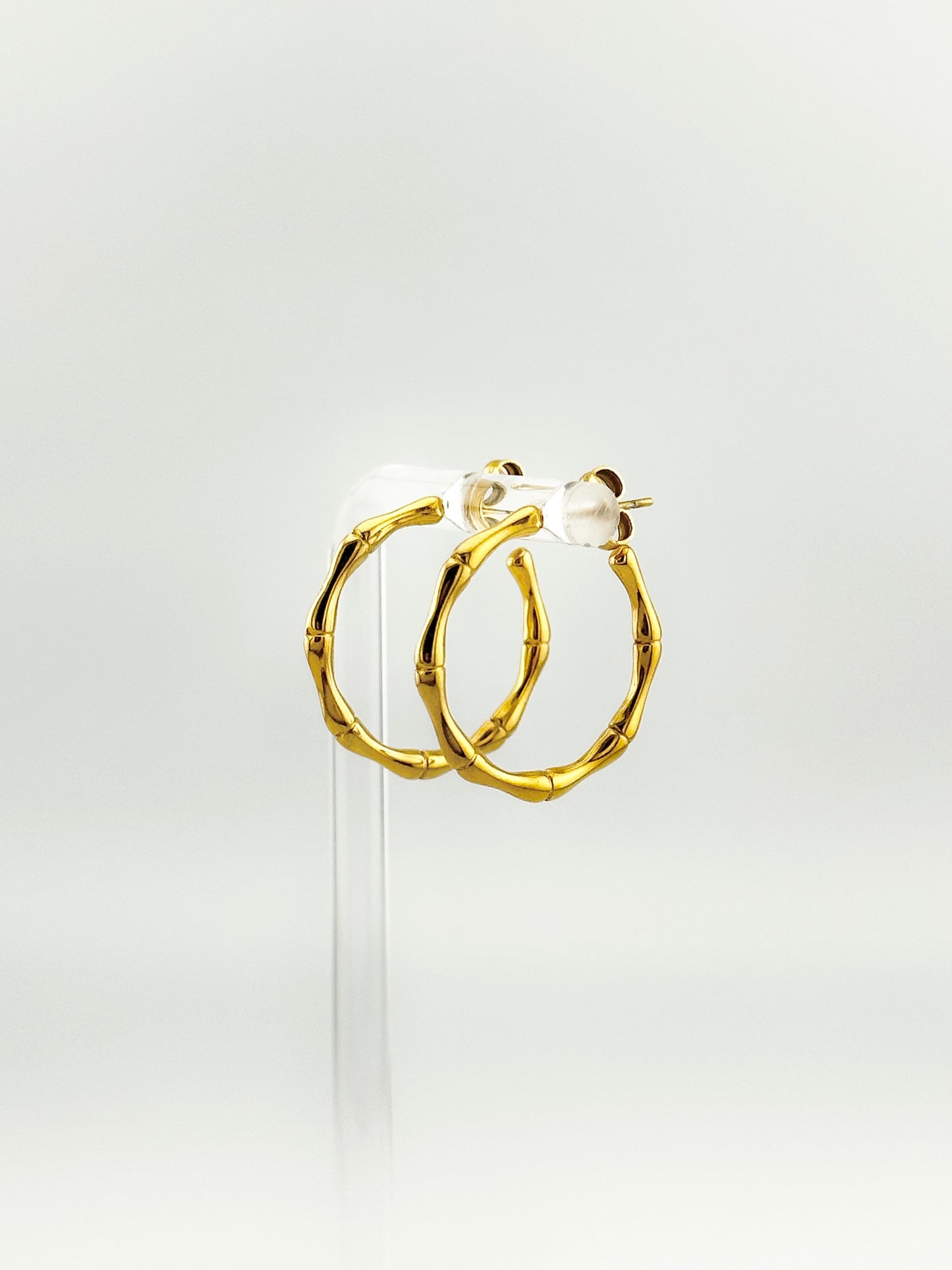 Milly Gold Bamboo Hoops