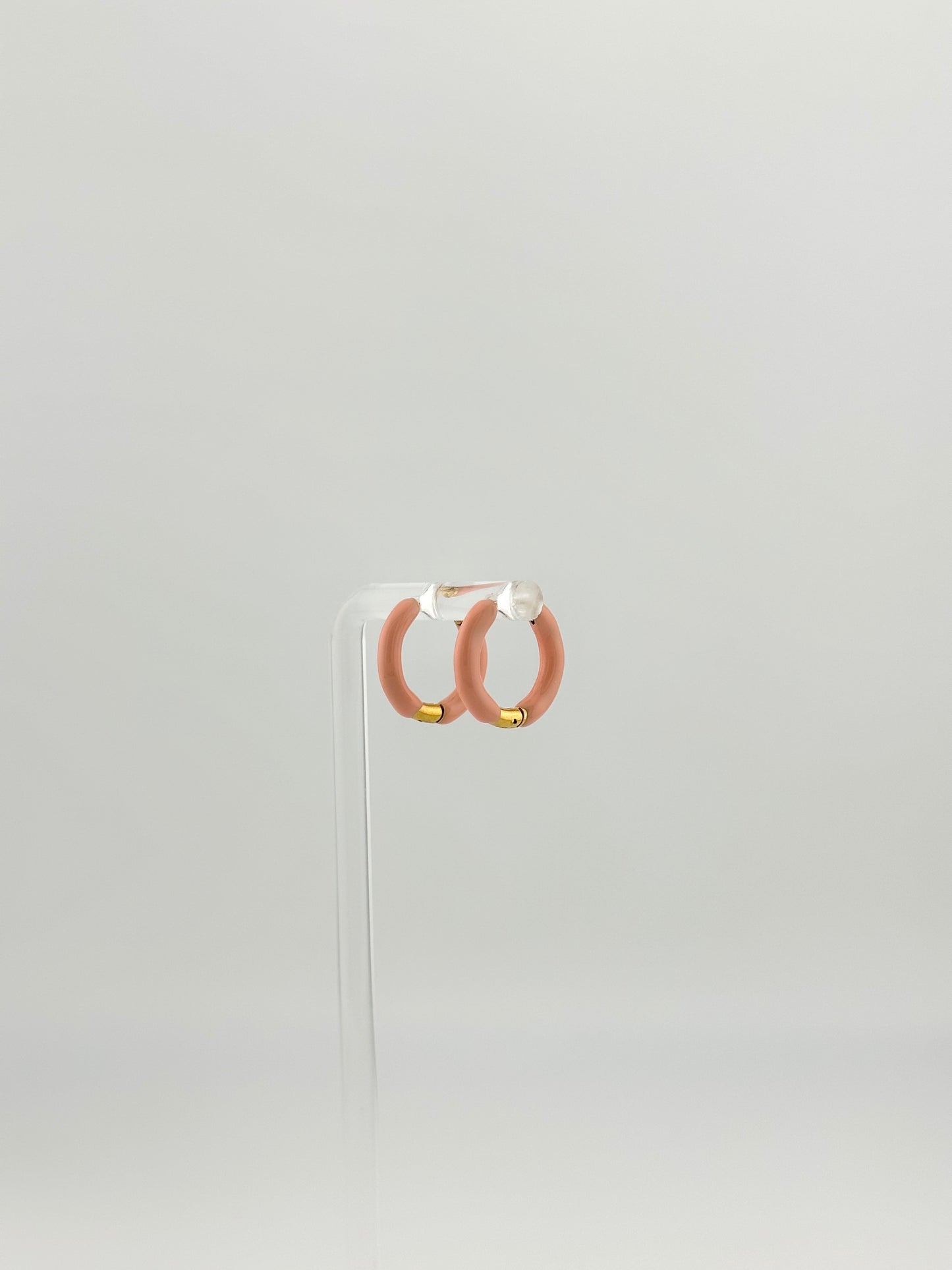 Posh Peach Mini Hoops