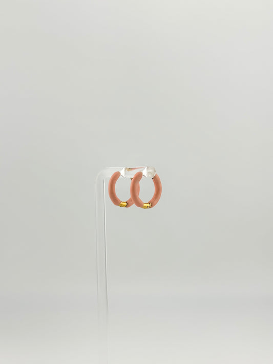 Posh Peach Mini Hoops